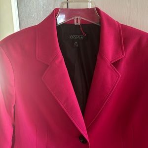 Kasper magenta blazer size 18